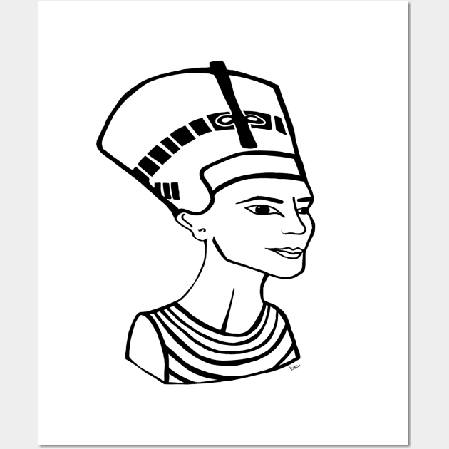 Queen Nefertiti Wall Art by kuallidesigns